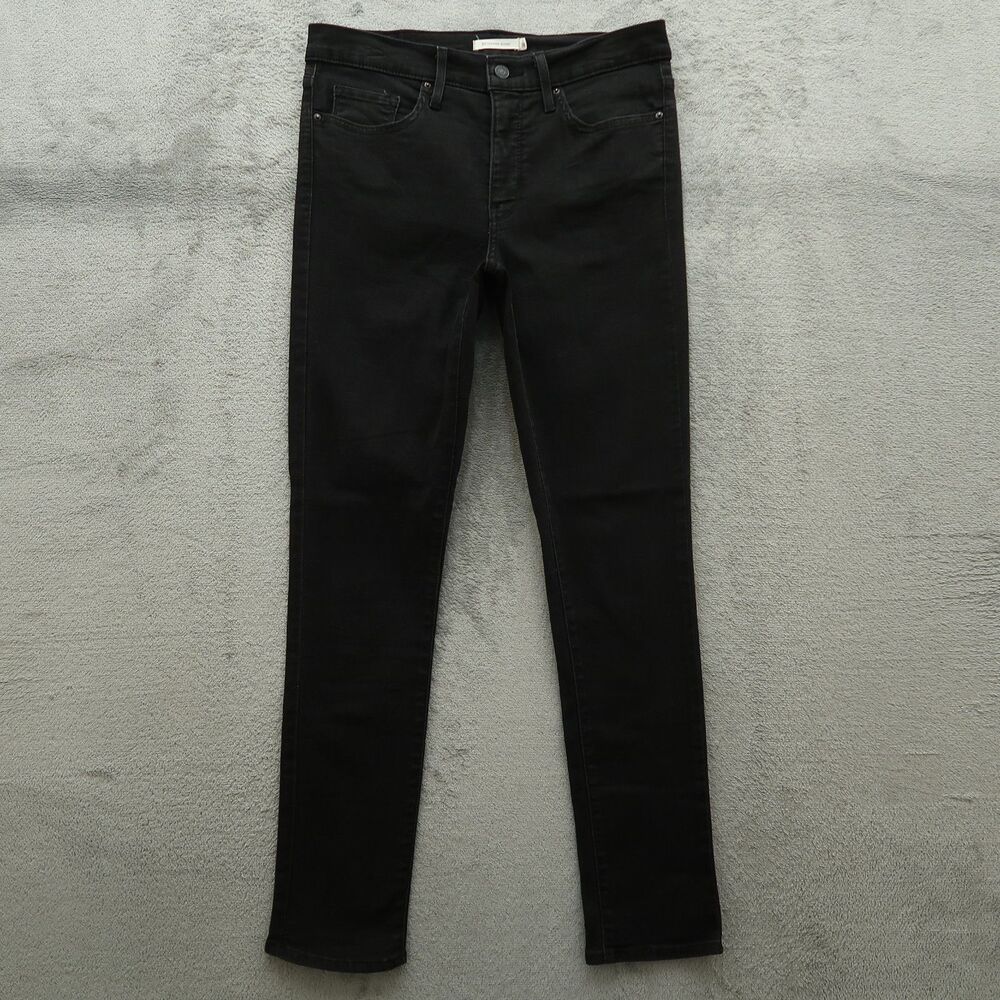 Levi's 311 Jeans Women's Size 30 Black Mid-Rise Shaping Skinny Denim 29" Inseam